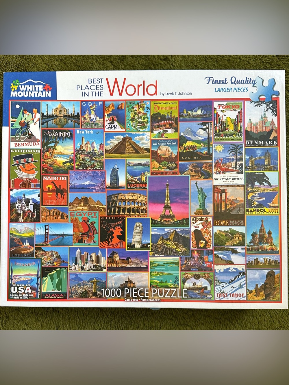 White Mountain 'Best Places in the World' 1000-Piece Puzzle